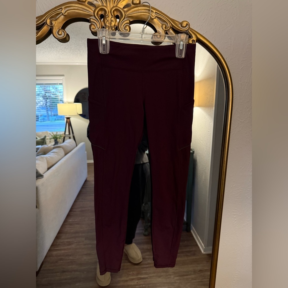 Lululemon Women's Burgundy Leggings